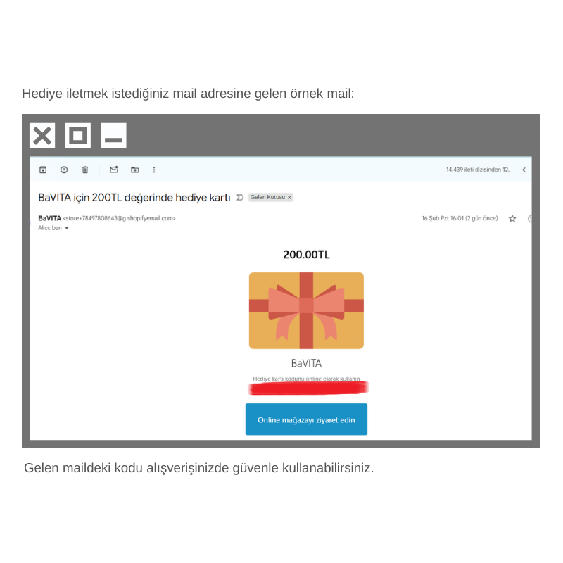 BaVITA HEDİYE KARTI