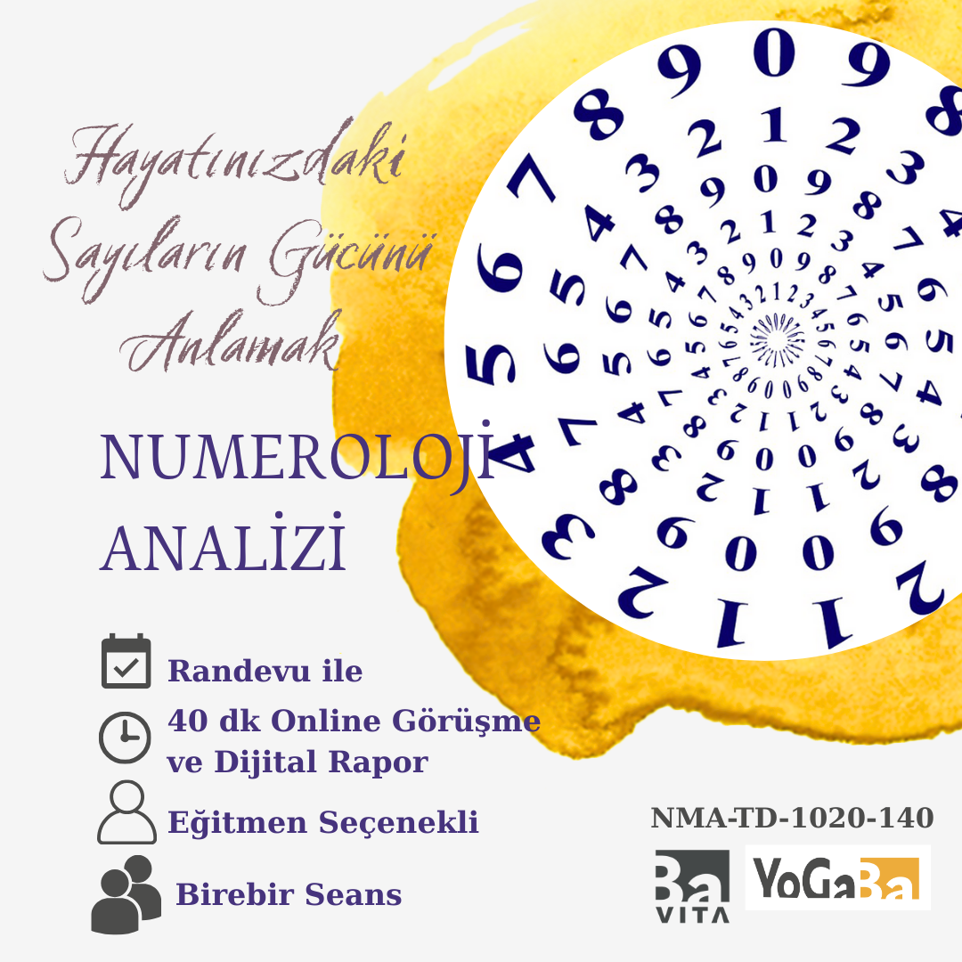 Numeroloji Analizi Hayatınızdaki Sayıların Gücü 40dk Online Seans ve Dijital Rapor
