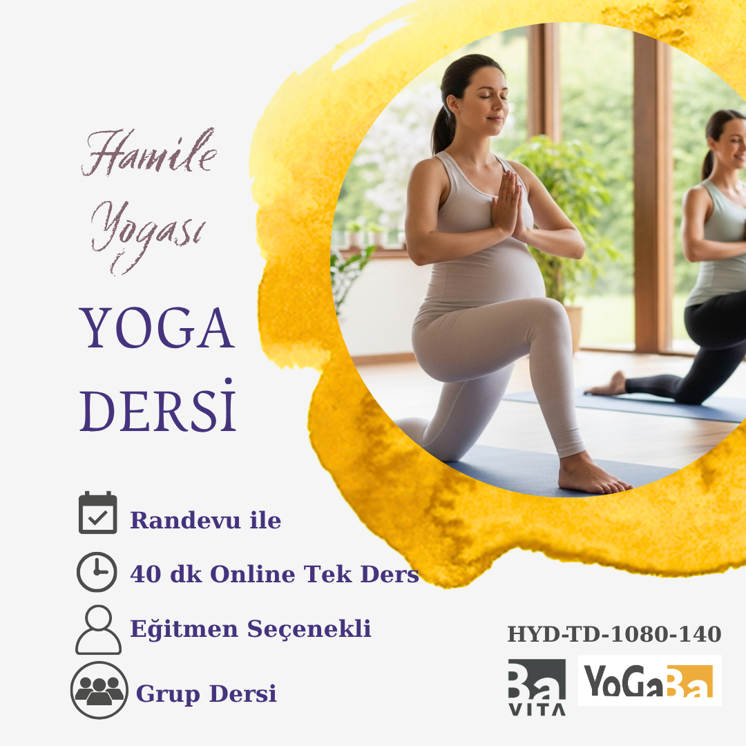 Hamile Yogası Dersi (Grup dersi) 40dk Online Tek Ders