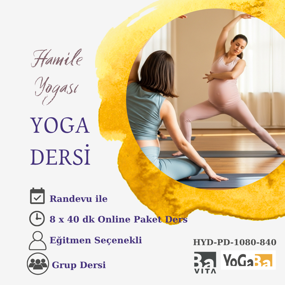 Hamile Yogası Dersi (Grup dersi) 8x40dk Online Paket Ders