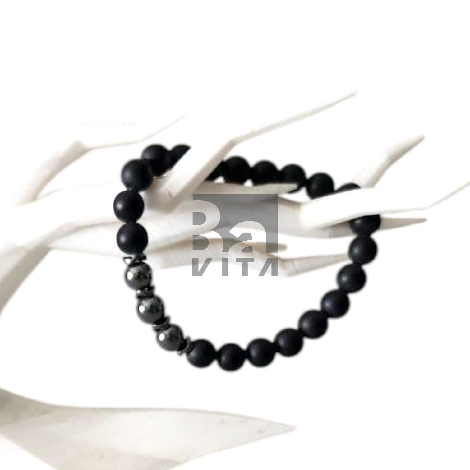 Doğal Taş Bileklik T3 Obsidyen 22 cm 8mm