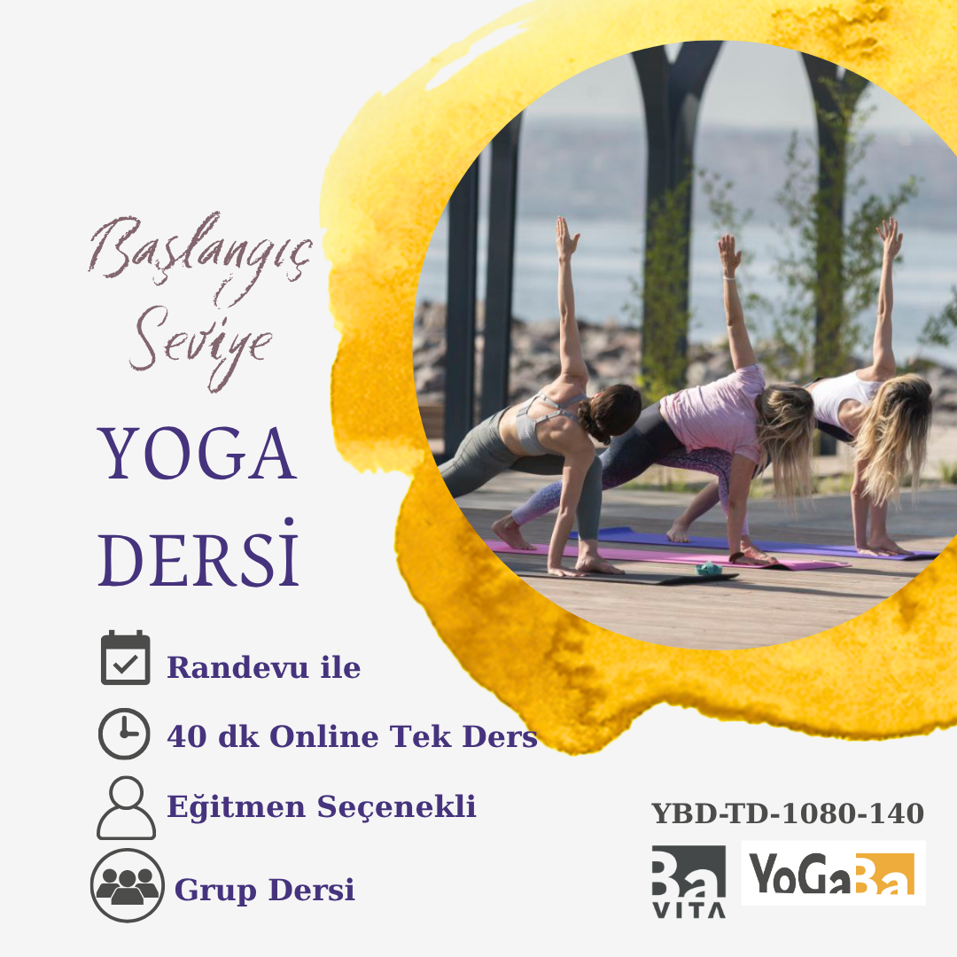 Yoga Dersi (Başlangıç Seviye-Grup dersi) 40dk Online Tek Ders