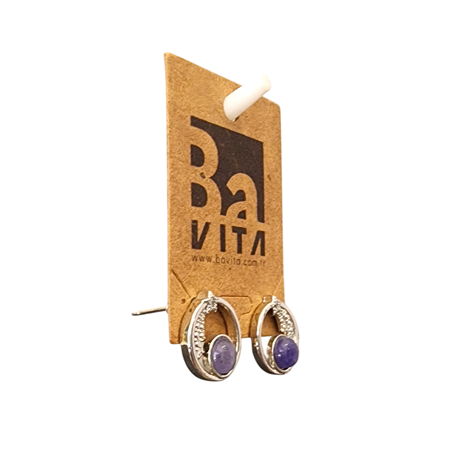 Doğal Taş Kalsedon Taşlı Küpe