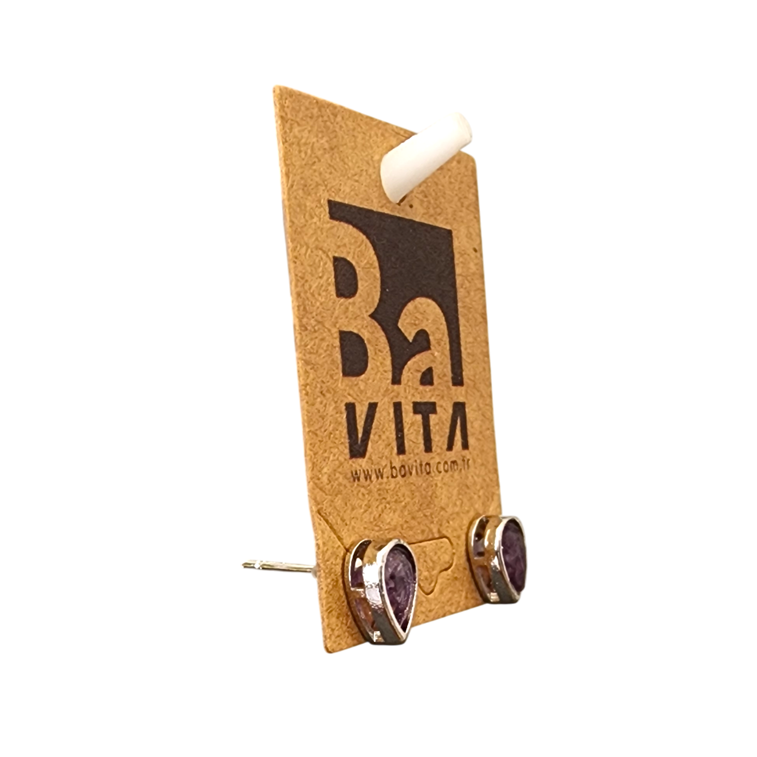 Doğal Taş Ametist Taşlı Küpe T1