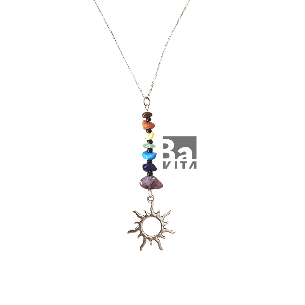 Doğal Taşlı Çakra Kolye
