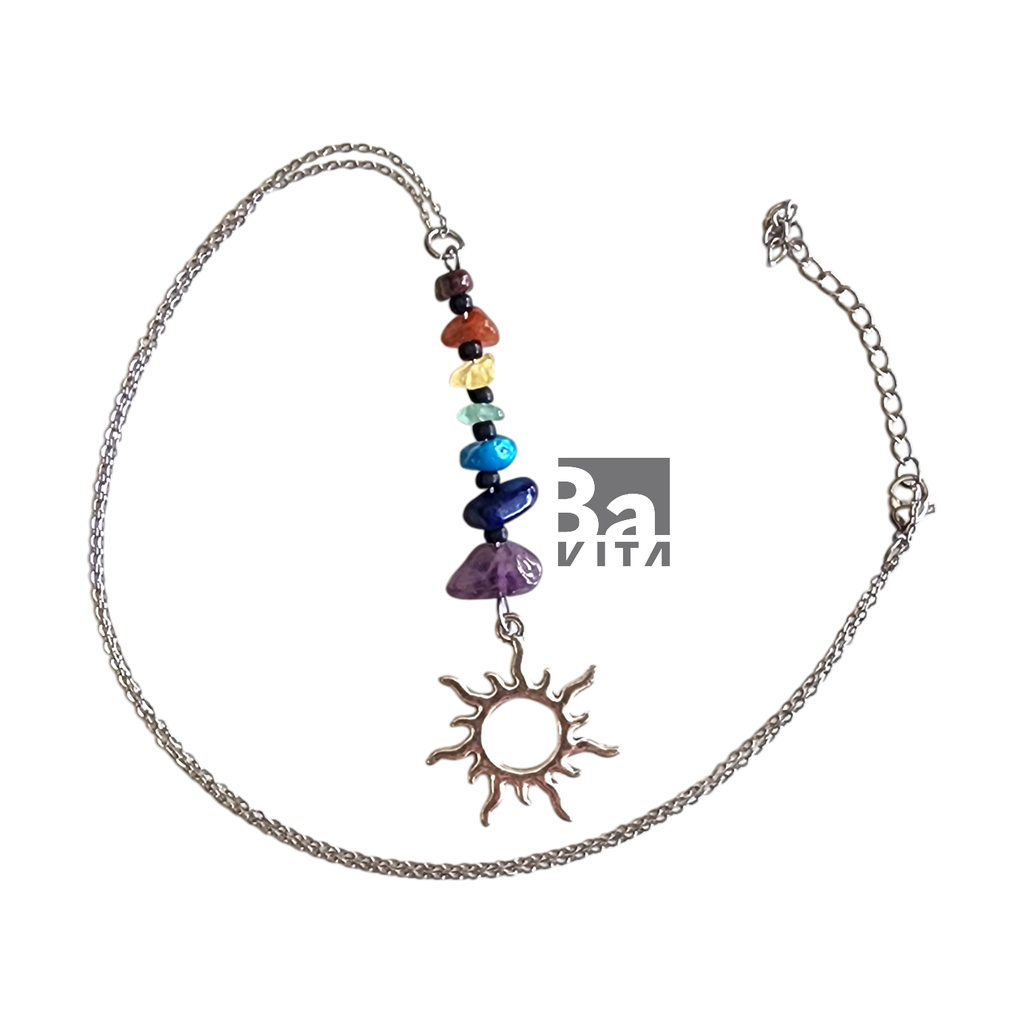 Doğal Taşlı Çakra Kolye
