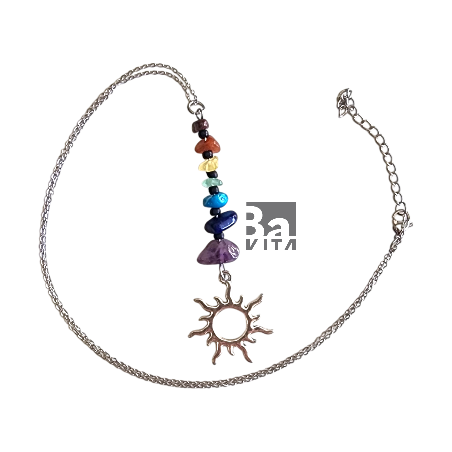 Doğal Taşlı Çakra Kolye