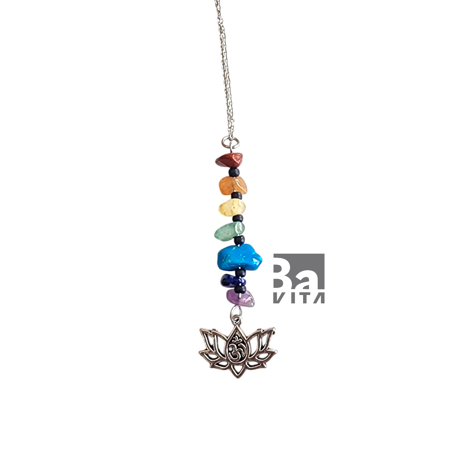 Doğal Taşlı Çakra Kolye