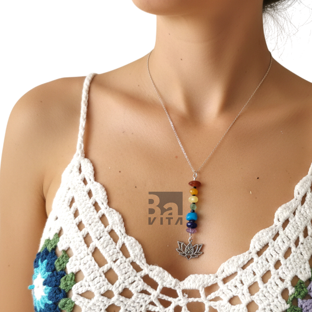 Doğal Taşlı Çakra Kolye