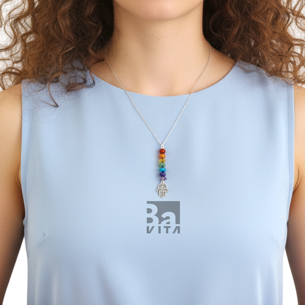 Doğal Taşlı Çakra Kolye