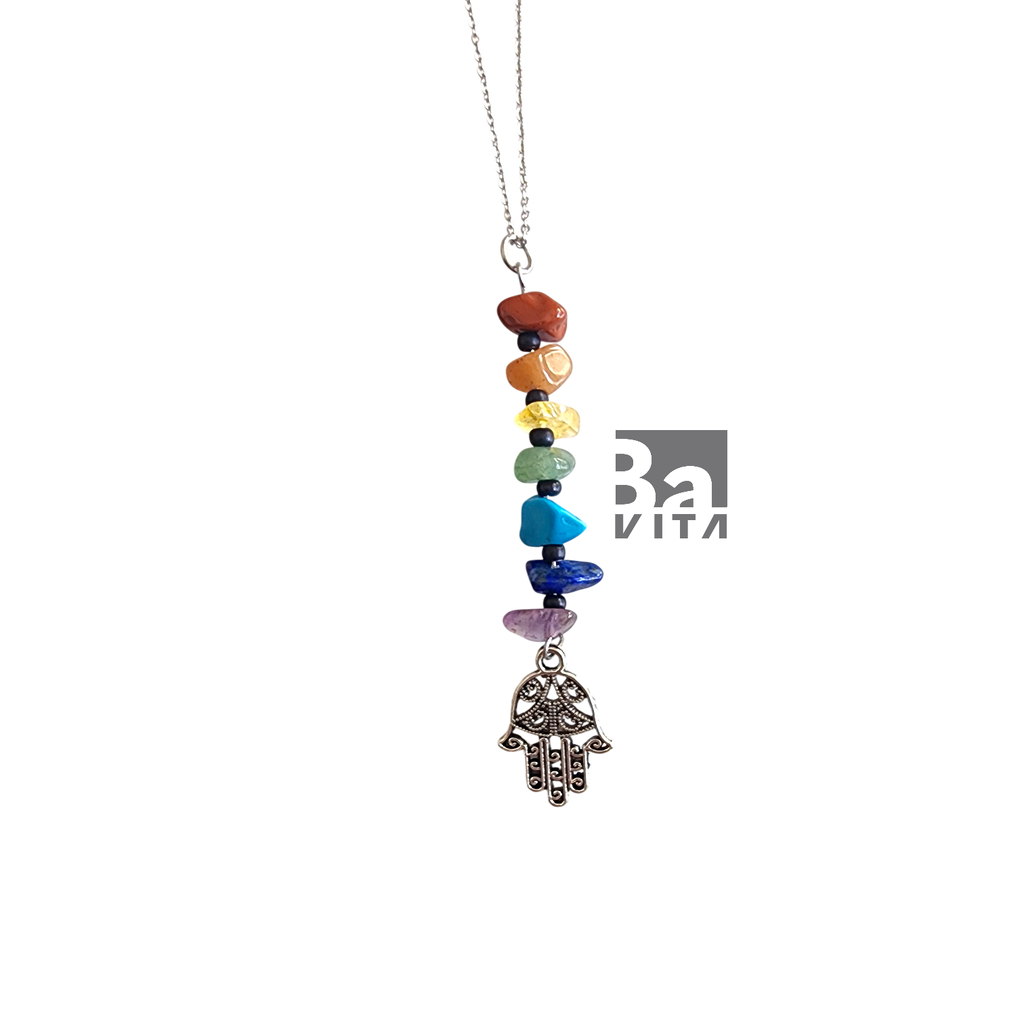 Doğal Taşlı Çakra Kolye