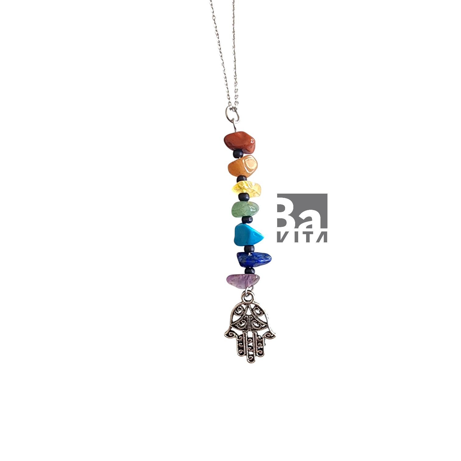 Doğal Taşlı Çakra Kolye