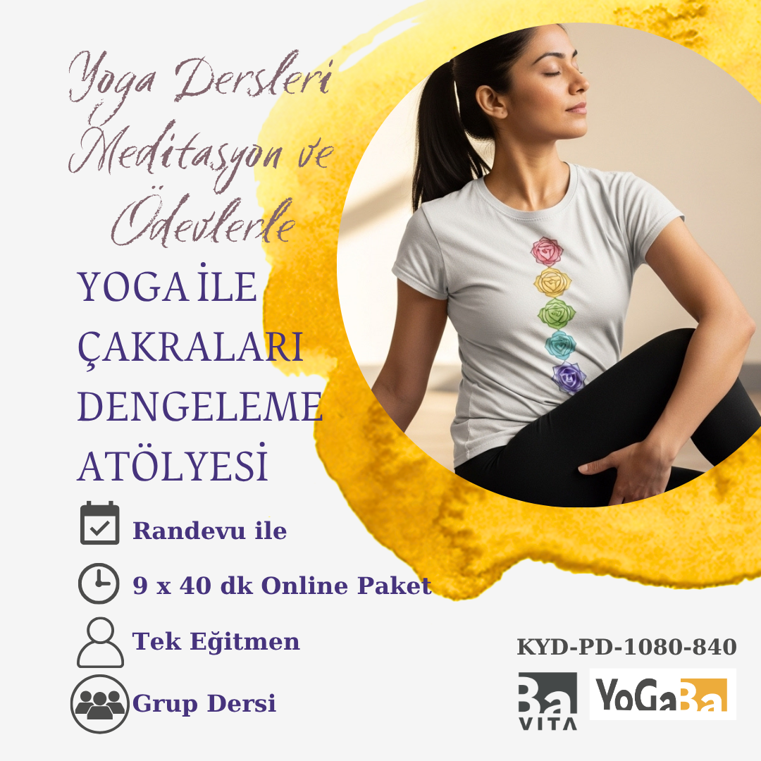 Çakraları Dengeleme Atölyesi (Grup dersi) 9x40dk Online Paket