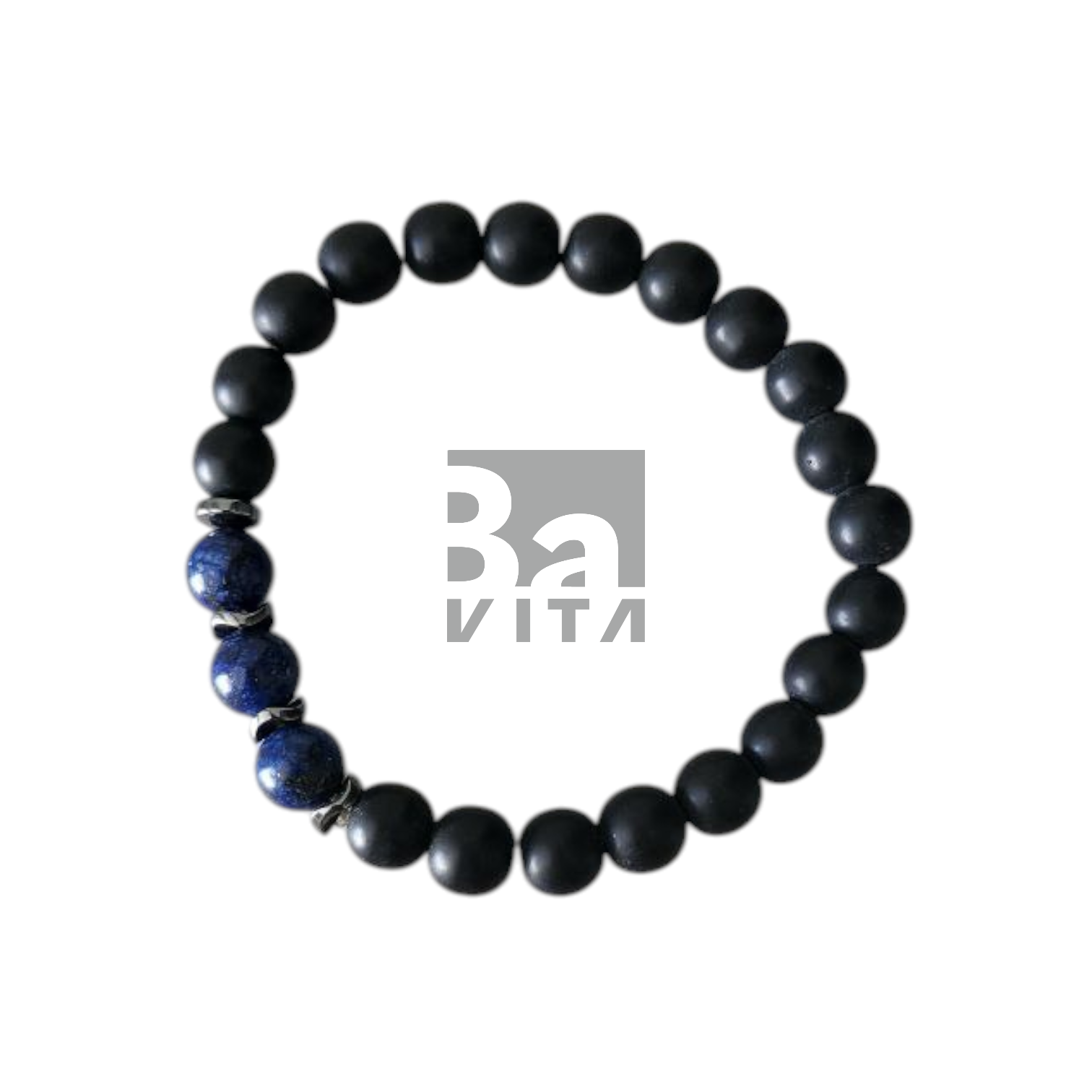 Doğal Taş Bileklik T3 Obsidyen 22 cm 8mm