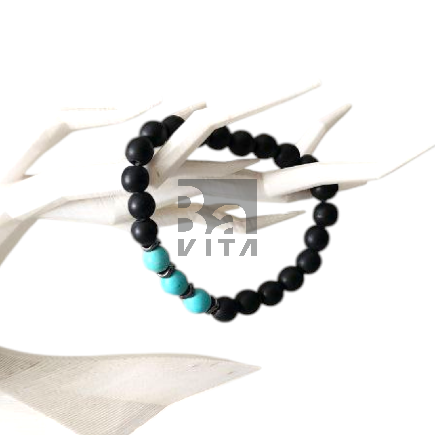 Doğal Taş Bileklik T3 Obsidyen 22 cm 8mm