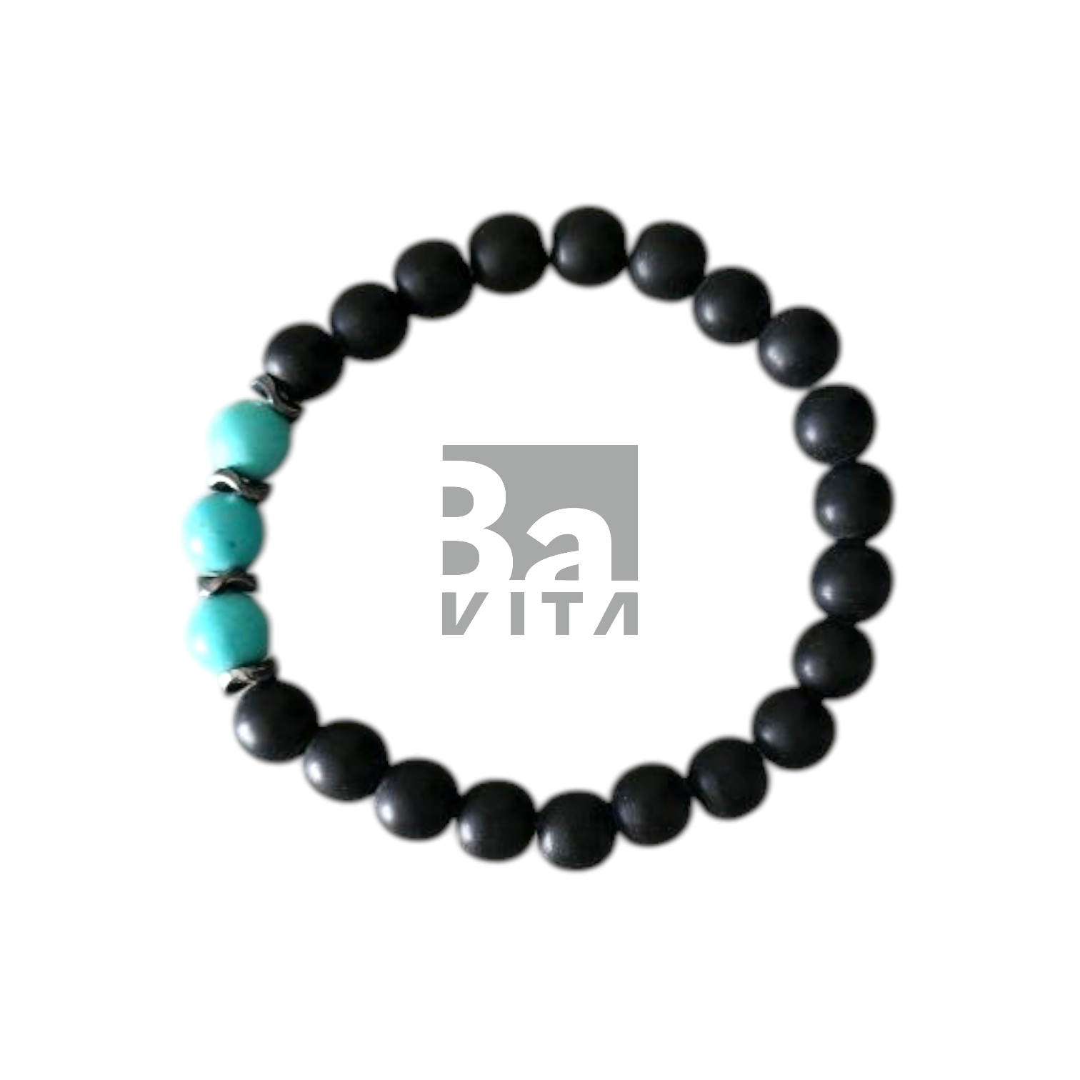 Doğal Taş Bileklik T3 Obsidyen 22 cm 8mm