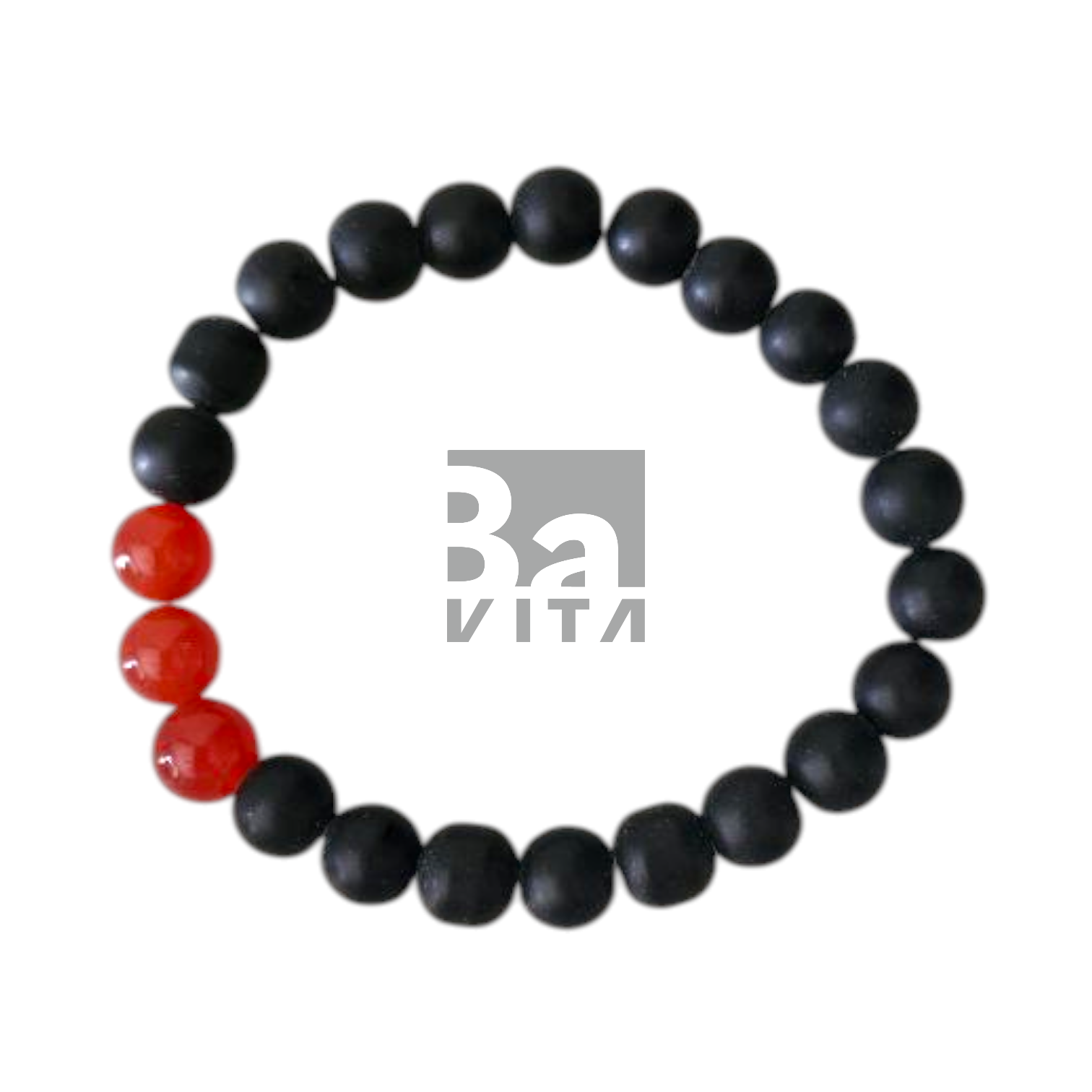 Doğal Taş Bileklik T3 Obsidyen 22 cm 8mm