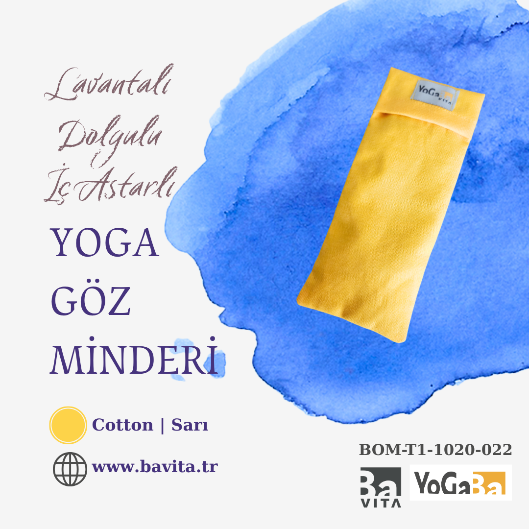 Göz Minderi-T1  Lavanta Dolgulu Sarı 10x25cm