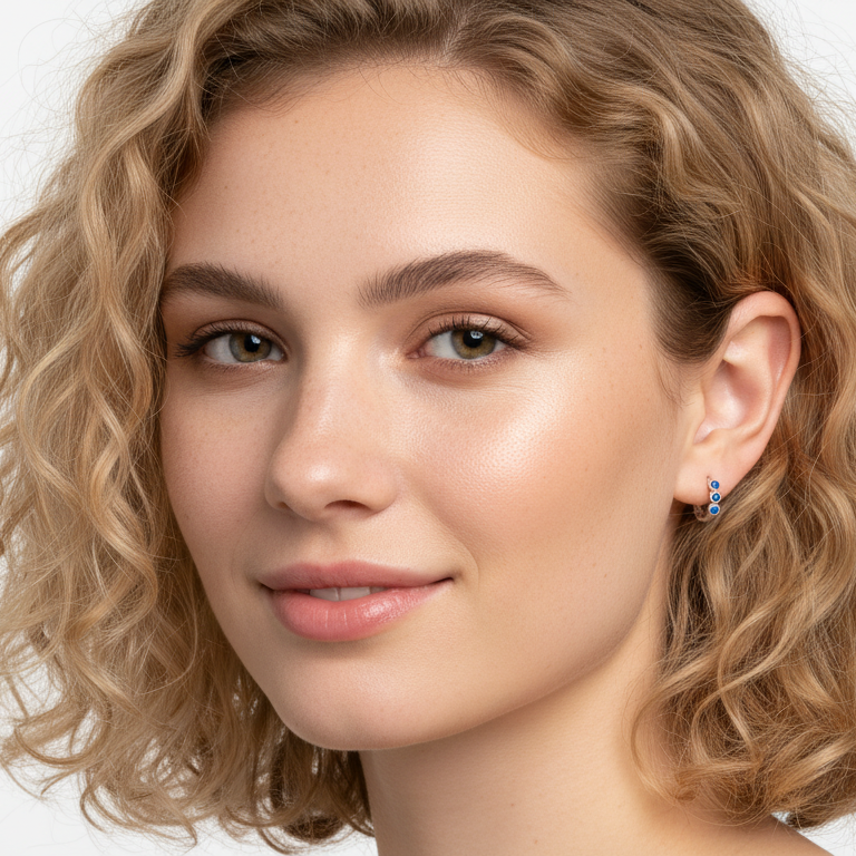 Doğal Taş Apatit Taşı Küpe