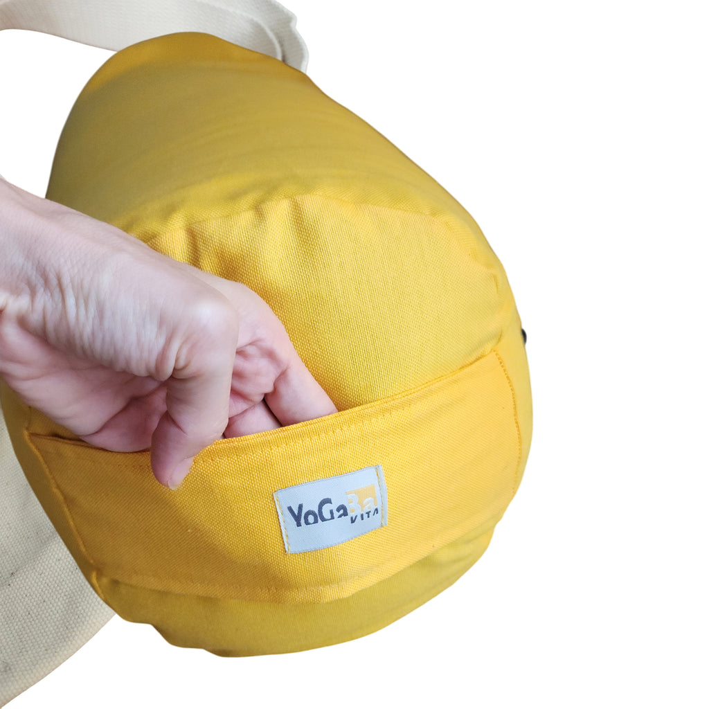Yoga Bolster Minder Kılıfı-T1 Sarı 22x68cm