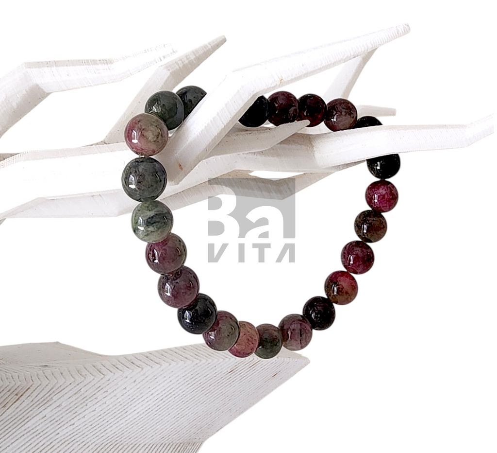 Doğal Taş Bileklik-T8 Ruby Anyolit 22 cm