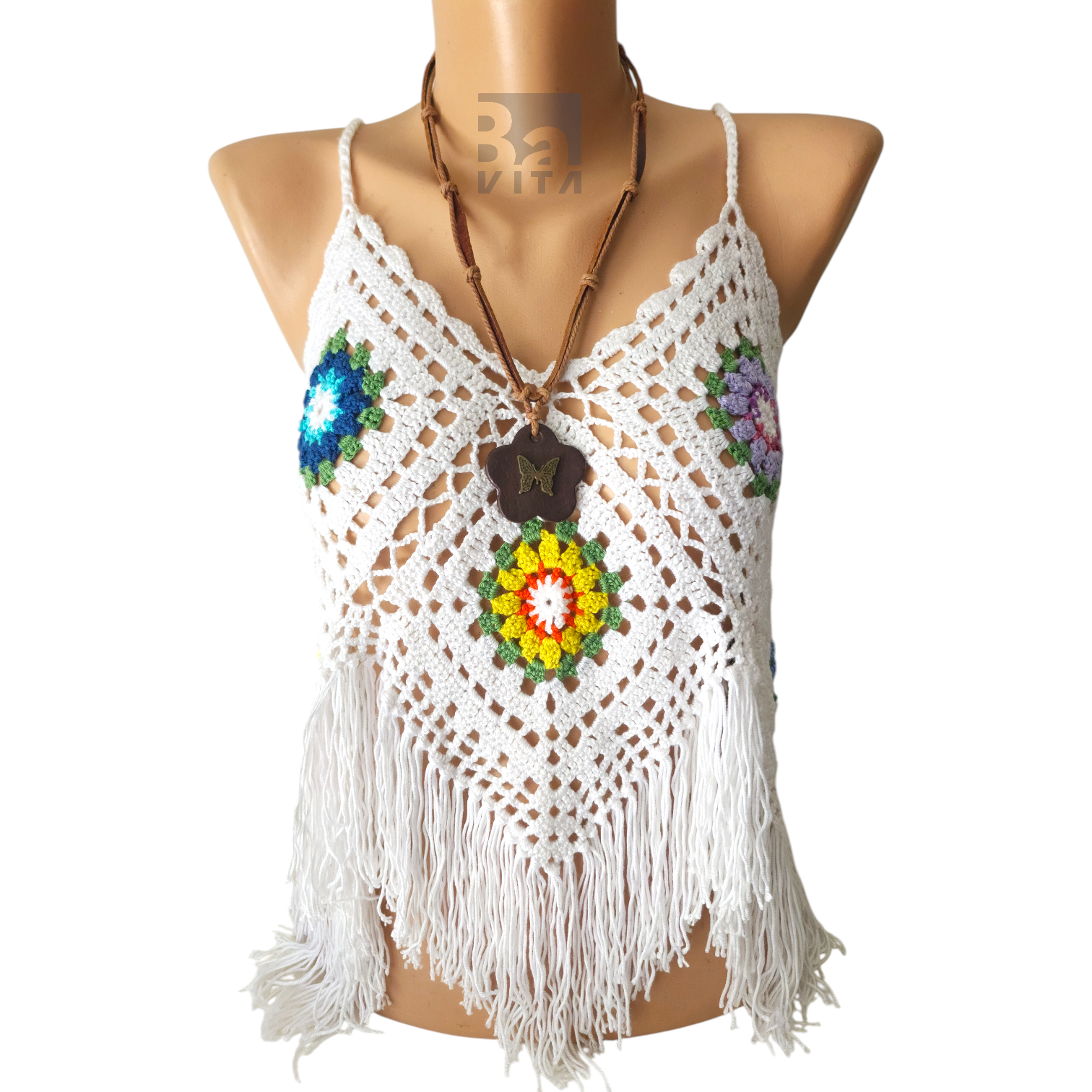 Deri Model Kolye-T1 Kahve 50cm