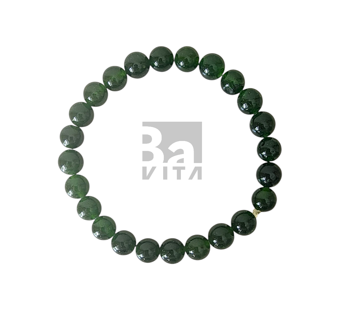 Doğal Taş Bileklik-T8 Yeşim Taşı 22 cm 8mm