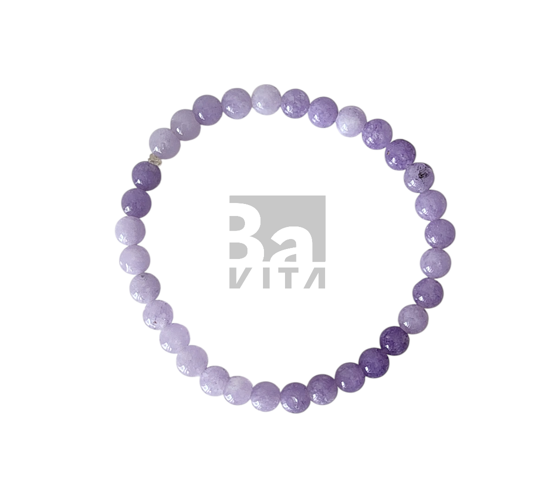 Doğal Taş Bileklik-T6 Lavanta Ametist 22 cm 6mm