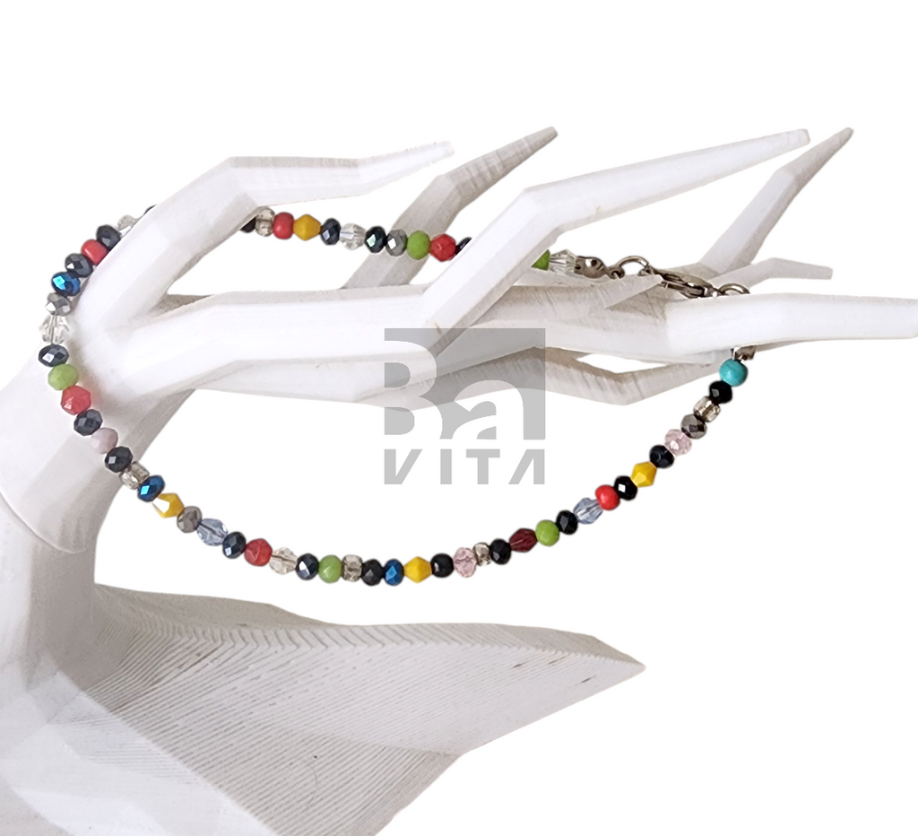 Kum Boncuk Halhal-T3 Renkli 24 cm