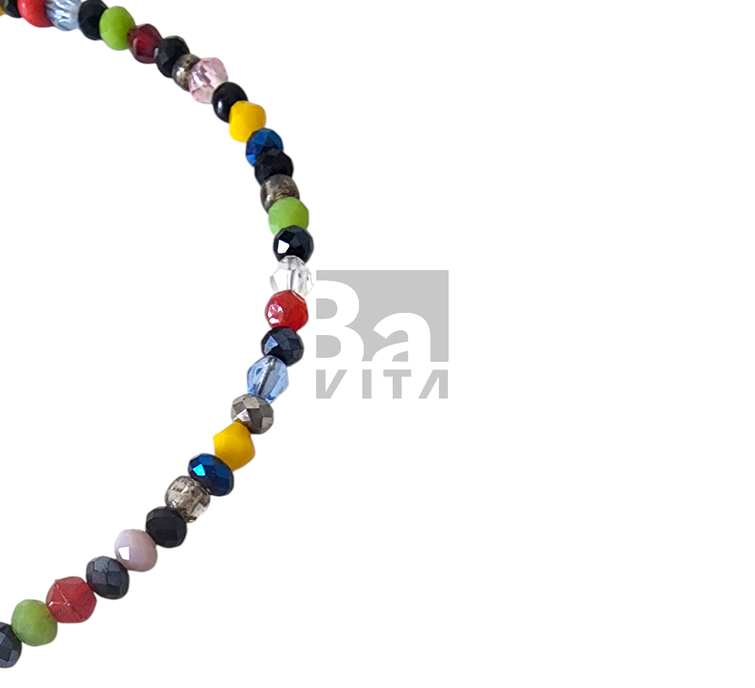 Kum Boncuk Halhal-T3 Renkli 24 cm