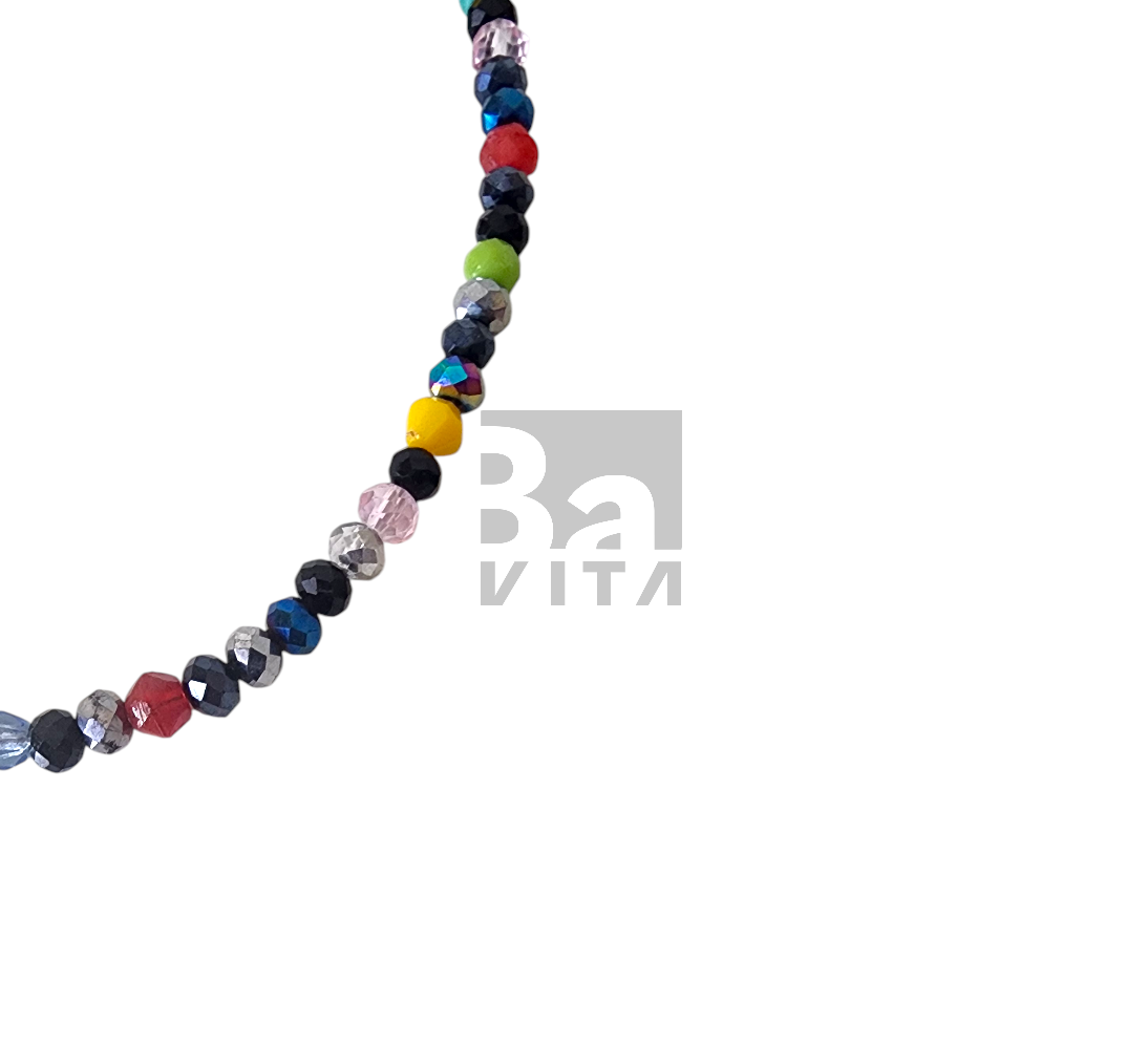 Kum Boncuk Halhal-T3 Renkli 24 cm