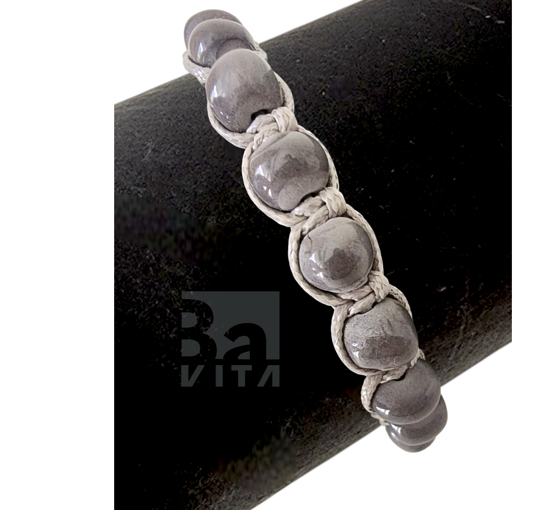 Makrome Seramik Bileklik- T1 Renkli 8mm