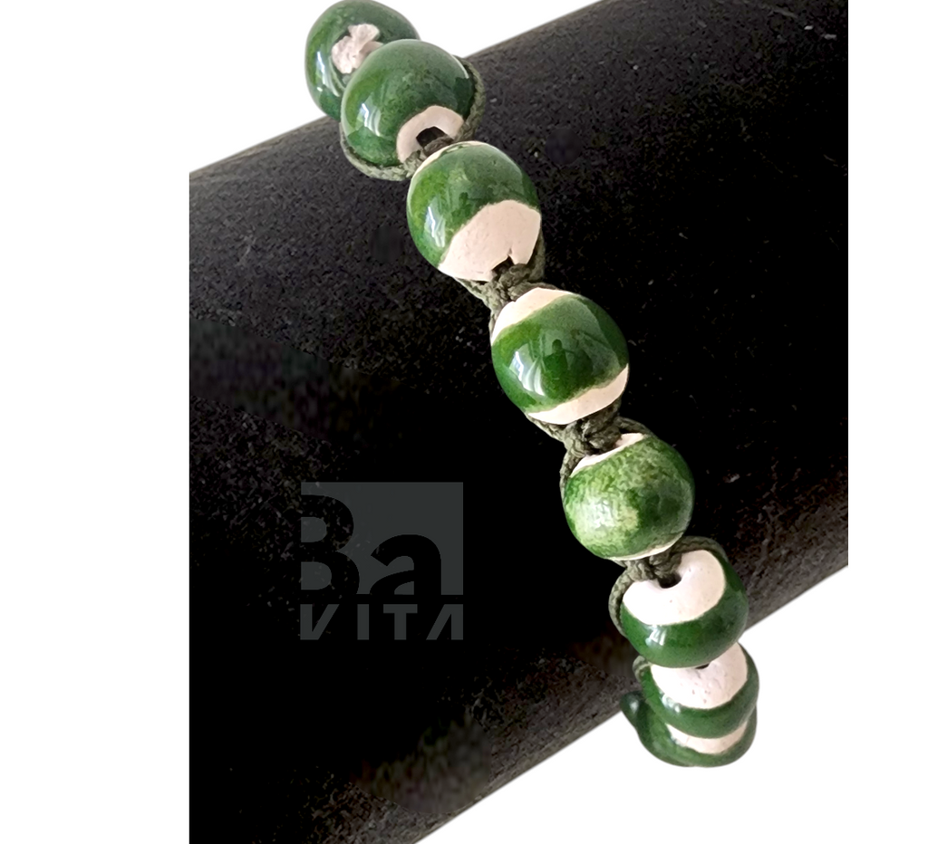 Makrome Seramik Bileklik- T1 Renkli 8mm