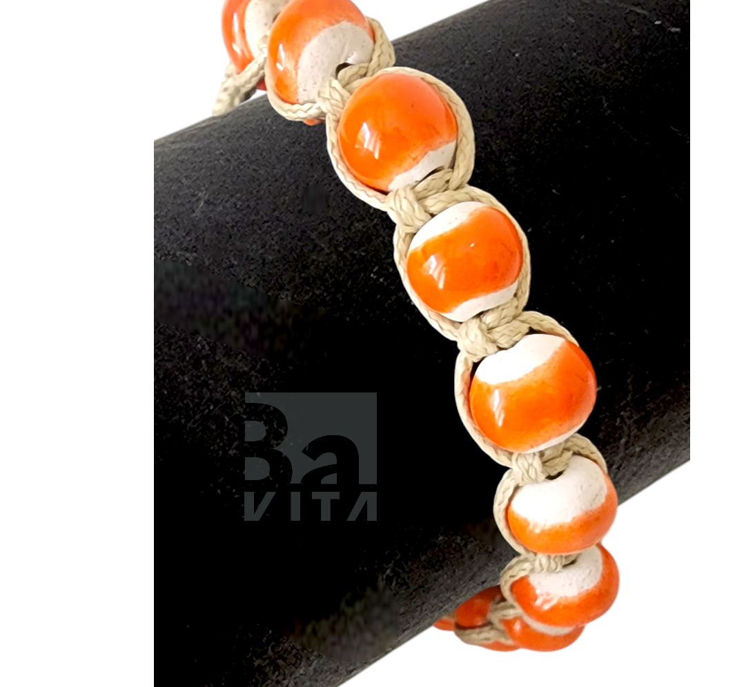 Makrome Seramik Bileklik- T1 Renkli 8mm