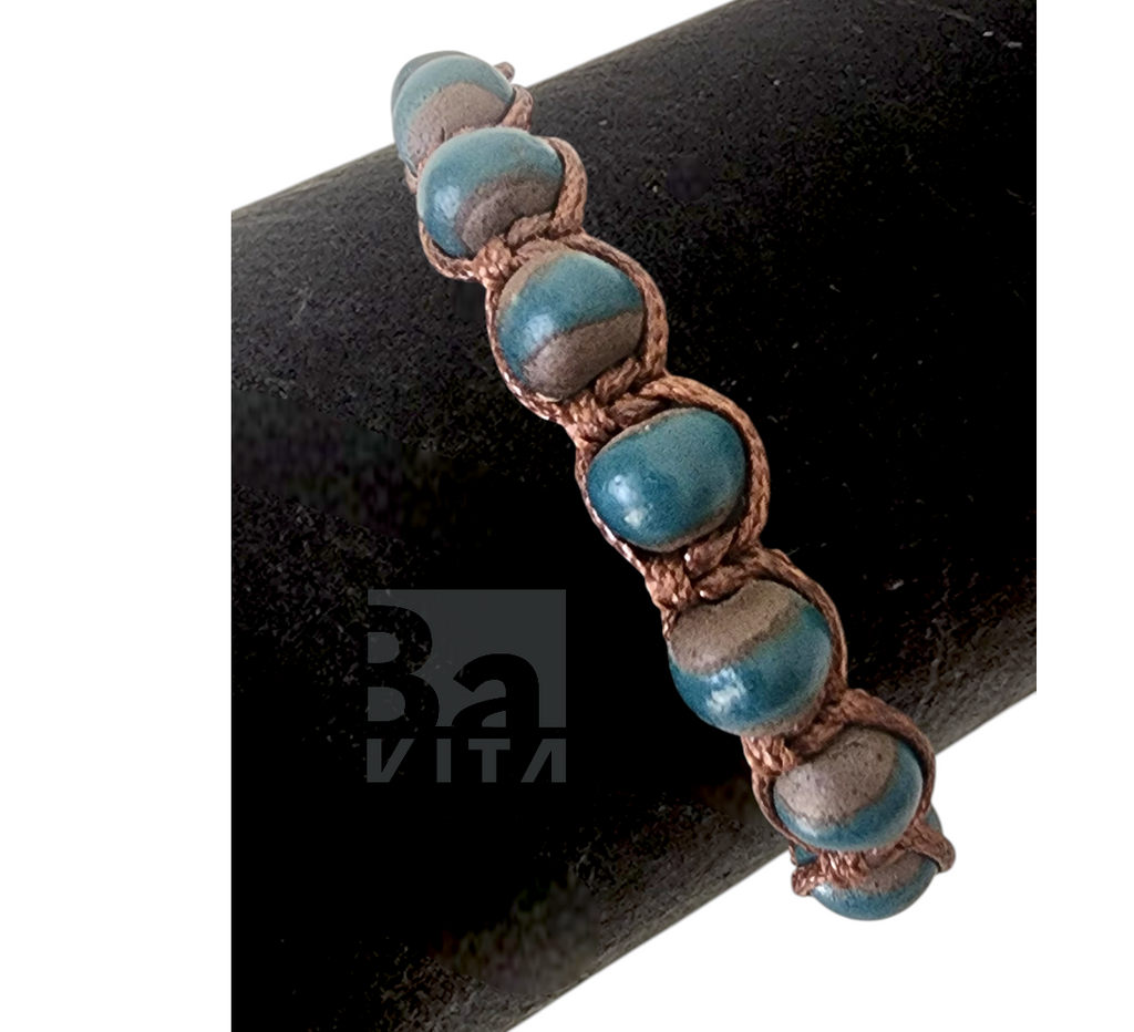 Makrome Seramik Bileklik- T1 Renkli 8mm